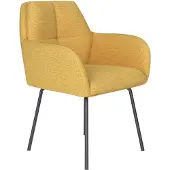 Housecraft living Pete Eetkamerstoel Metaal Okergeel