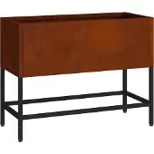 vidaXL Verhoogde Tuin Plantenbak Roestig 60 x 26 x 45 cm Cortenstaal