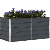 vidaXL Plantenbak Antraciet 160 x 80 x 75 cm Staal