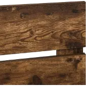 vidaXL Hoofdbord Rook Eiken Bewerkt hout