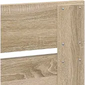 vidaXL Hoofdbord Sonoma Eik Bewerkt hout