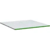 vidaXL Matras Topper Wit en Groen 180 x 200 cm Jacquard Stof