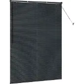vidaXL - Venetiaanse - jaloezie - Zwart - 175 - x - 135 - cm - 25 - mm - Aluminium