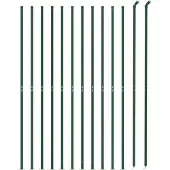 vidaXL Draadgaashek met flens 1,1x25 m groen
