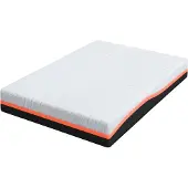 vidaXL Matras Wit en Grijs 140 x 200 cm Jacquard stof