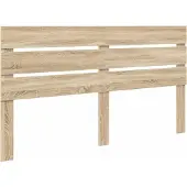 vidaXL Hoofdbord Sonoma Eik Bewerkt hout