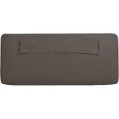 vidaXL Gestoffeerd hoofdbord Bruin en Taupe 160 cm Massief grenenhout