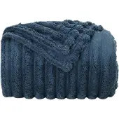 vidaXL plaid Marineblauw 200 x 150 cm 0.8 kg Fleece