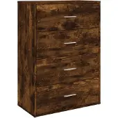 vidaXL Dressoir 60x31x84 cm bewerkt hout gerookt eikenkleurig