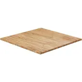 vidaXL Tafelblad vierkant 90x90x1,5cm massief eiken lichtbruin