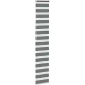 vidaXL Zebra rolgordijn 40x200 cm stofbreedte 35,9 cm donkergrijs