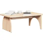 vidaXL Salontafel Naturel 80 x 50 x 31 cm Massief grenenhout