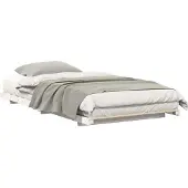 vidaXL Bedframe Wit 100 x 200 cm Massief grenenhout