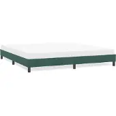 vidaXL Bedframe zonder matras 180x220 cm fluweel donkergroen