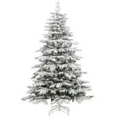 vidaXL Kunstmatige Hinged Kerstboom Wit 210 cm PE en PVC