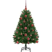 vidaXL Kunstkerstboom met 150 LED Groen 120 cm PVC en Metalen