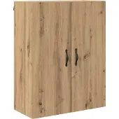 vidaXL Highboard 2 st Artisan Eiken 69,5 x 34 x 180 cm Bewerkt hout