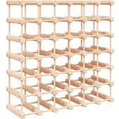 vidaXL Wijnrek voor 42 flessen 68,5x23x68,5 cm massief grenenhout