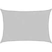 vidaXL Zonnezeil 3,5x2,5 m 100% polyester oxford lichtgrijs