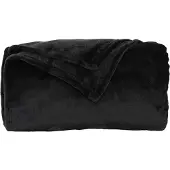 vidaXL plaid Zwart 130 x 150 cm 0.51 kg Fleece