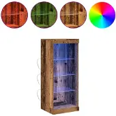 vidaXL LED Dressoir Oudhout 41 x 37 x 100 cm Bewerkt hout