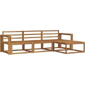 vidaXL Buiten bank set 4 st Naturel Massief Acacia Hout