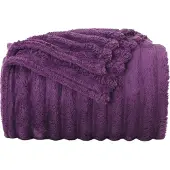 vidaXL plaid Paars 150 x 130 cm 0.51 kg Fleece