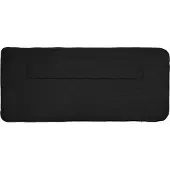 vidaXL Gestoffeerd hoofdbord Bruin en Zwart 100 cm Massief grenenhout