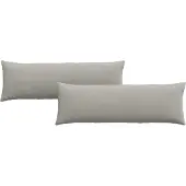 vidaXL Zitkussens 2 pcs Lichtgrijs 120 x 40 cm Stof