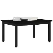 vidaXL Salontafel Zwart Eiken 70 x 50 x 36 cm Bewerkt hout