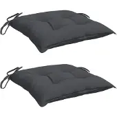 vidaXL Stoelkussens 2 st 40x40x7 cm oxford stof antracietkleurig