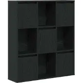 vidaXL Boekenkast 89x24x101,5 cm bewerkt hout zwart eikenkleurig