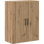 vidaXL Hoge kast, 2 stuks, ambachtelijke eikenhoutlook, 69,5 x 34 x 180 cm