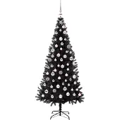 vidaXL Kerstboom Zwart 180 cm PVC