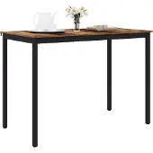 vidaXL Staande Bartafel Bewerkt hout Rechthoekig