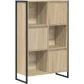 vidaXL Boekenkast 68 x 30 x 108.5 cm Bewerkt hout Sonoma