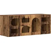 vidaXL TV Kast ELST 100 x 35 x 40 cm Oudhout Bewerkt hout
