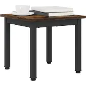 vidaXL Salontafel Rook Eik 40 x 40 x 36 cm Bewerkt hout