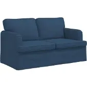 vidaXL Bank Blauw 144 x 80 x 85 cm Stof