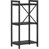 vidaXL Boekenplank 40 x 30 x 85 cm Bewerkt hout Zwart Eiken