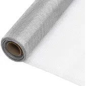 vidaXL Gaas 80x2000 cm aluminium zilverkleurig