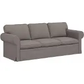 vidaXL Bank Taupe 215 x 82 x 80 cm Stof