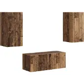 vidaXL Tv-meubelset 2 st Oudhout Bewerkt hout