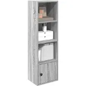 vidaXL Boekenkast 31x24x102 cm bewerkt hout grijs sonoma eikenkleurig