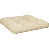 vidaXL Palletkussen 80x80x12 cm stof beige