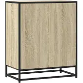 vidaXL Dressoir 62x35x76 cm bewerkt hout sonoma eikenkleurig
