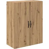 vidaXL Highboard 2 st Artisan Eiken 69,5 x 34 x 180 cm Bewerkt hout
