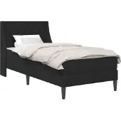 vidaXL Bedframe met matras met matras Zwart 90 x 200 cm Fluweel