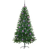 vidaXL Kerstboom met 150 LED met standaard Groen 150 cm PE