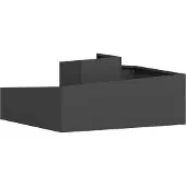 vidaXL Plantenbak Zwart 100 x 100 x 50 cm Koudgewalst staal